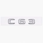 Emblema C63 color cromado para la parte trasera de Mercedes Benz Clase C C63 AMG