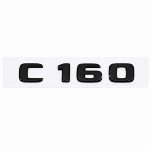 Emblema C160 color negro brillo para la parte trasera de Mercedes Benz Clase C C160