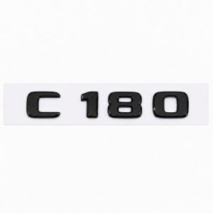 Emblema C180 color negro brillo para la parte trasera de Mercedes Benz Clase C C160