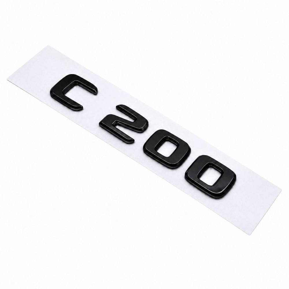 Emblema C200 color negro para la parte trasera de Mercedes Benz Clase C C200