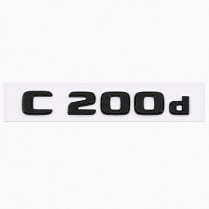 Emblema C200d color negro para la parte trasera de Mercedes Benz Clase C C200d