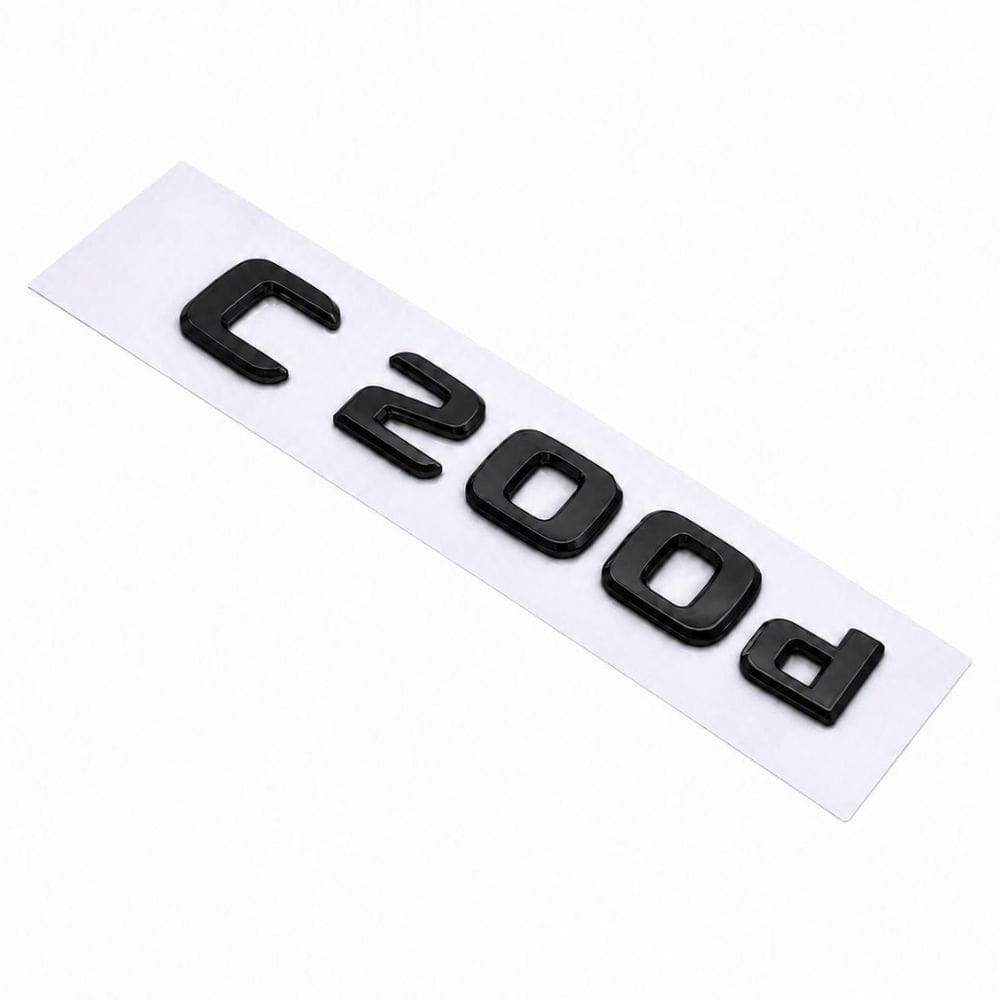 Emblema C200d color negro para la parte trasera de Mercedes Benz Clase C C200d