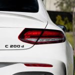 Emblema C200d color negro para la parte trasera de Mercedes Benz Clase C C200d