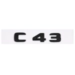 Emblema C43 color negro para la parte trasera de Mercedes Benz Clase C C43 AMG