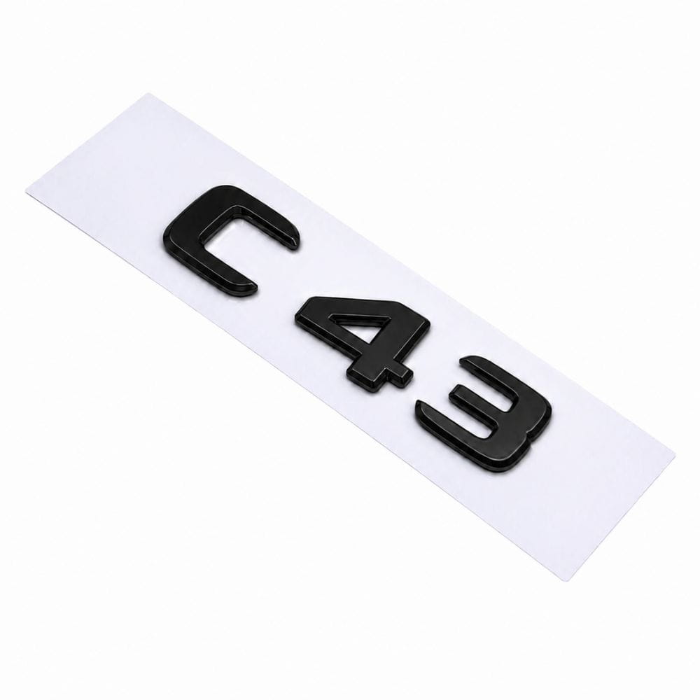 Emblema C43 color negro para la parte trasera de Mercedes Benz Clase C C43 AMG