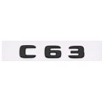 Emblema C63 color negro para la parte trasera de Mercedes Benz Clase C C63 AMG