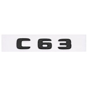 Emblema C63 color negro para la parte trasera de Mercedes Benz Clase C C63 AMG