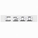 Emblema C200 color cromado para la parte trasera de Mercedes Benz Clase C C200
