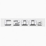 Emblema C200d color cromado para la parte trasera de Mercedes Benz Clase C C200d