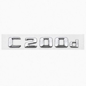 Emblema C200d color cromado para la parte trasera de Mercedes Benz Clase C C200d