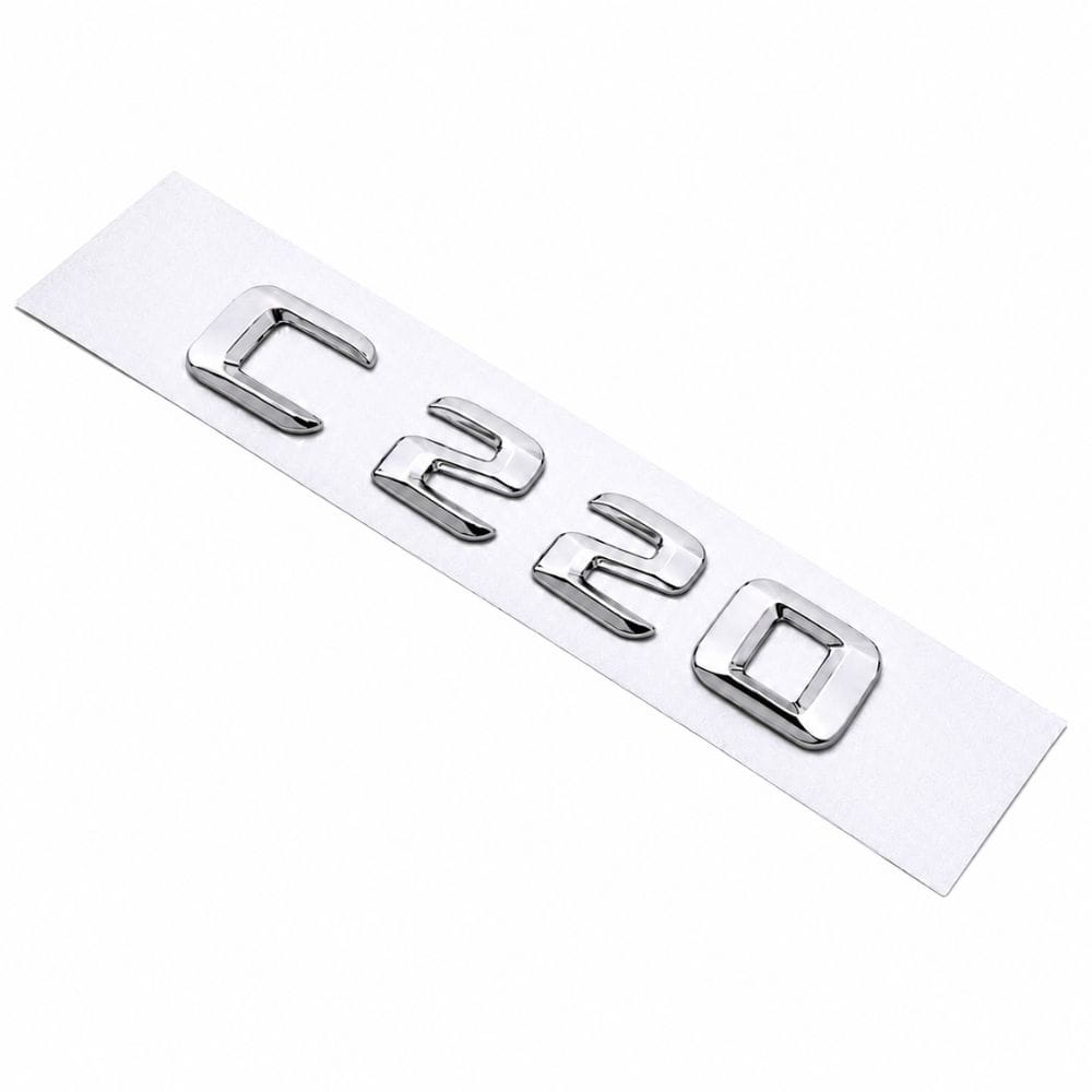 Emblema C220 color cromado para la parte trasera de Mercedes Benz Clase C C220