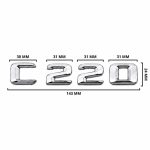 Emblema C220 color cromado para la parte trasera de Mercedes Benz Clase C C220