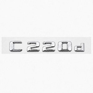 Emblema C220d color cromado para la parte trasera de Mercedes Benz Clase C C220d