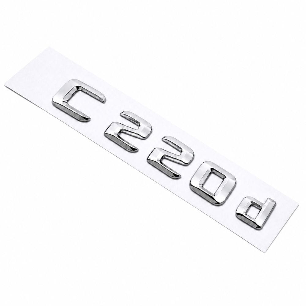 Emblema C220d color cromado para la parte trasera de Mercedes Benz Clase C C220d