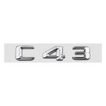 Emblema C43 color cromado para la parte trasera de Mercedes Benz Clase C C43 AMG