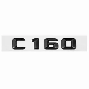 Emblema C160 color negro brillo para la parte trasera de Mercedes Benz Clase C C160