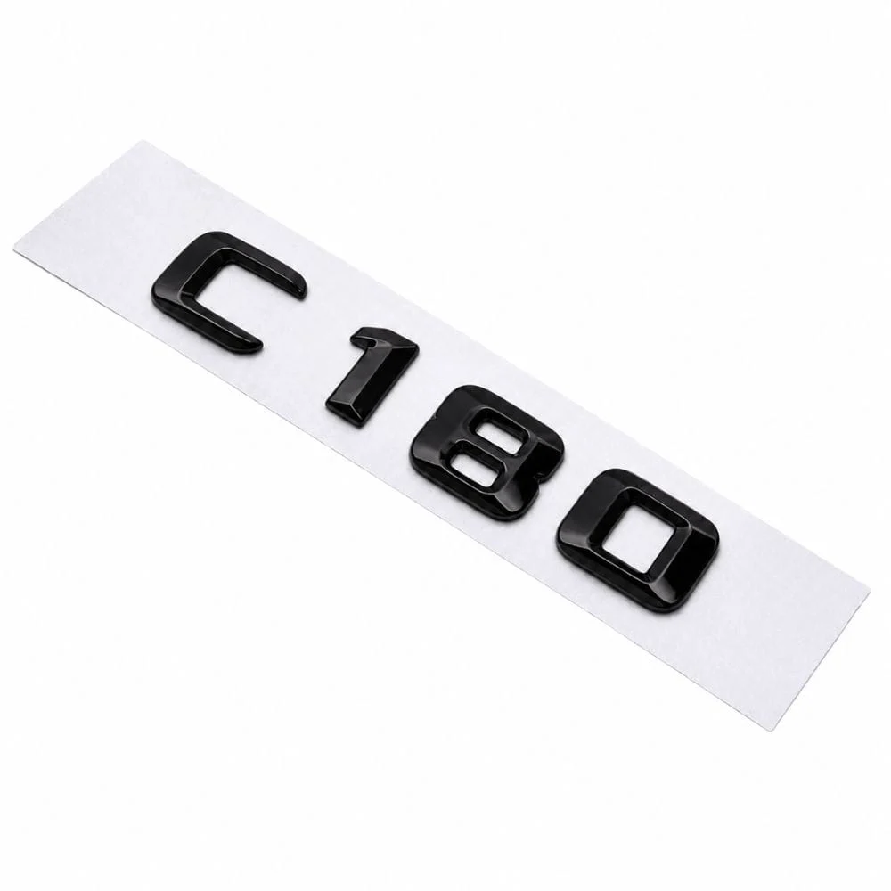 Emblema C180 color negro para la parte trasera de Mercedes Benz Clase C C180