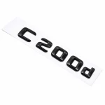 Emblema C200d color negro brillo para la parte trasera de Mercedes Benz Clase C C200d