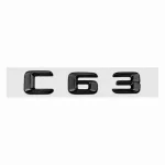Emblema C63 color negro para la parte trasera de Mercedes Benz Clase C C63 AMG