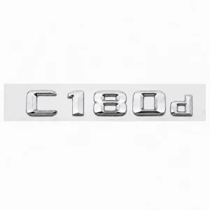 Emblema C180d color cromado para la parte trasera de Mercedes Benz Clase C C180d
