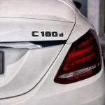 Emblema C180d color negro para la parte trasera de Mercedes Benz Clase C C180d