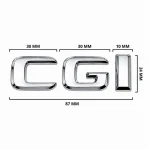 Insignia CGI cromada para maletero de Mercedes Benz