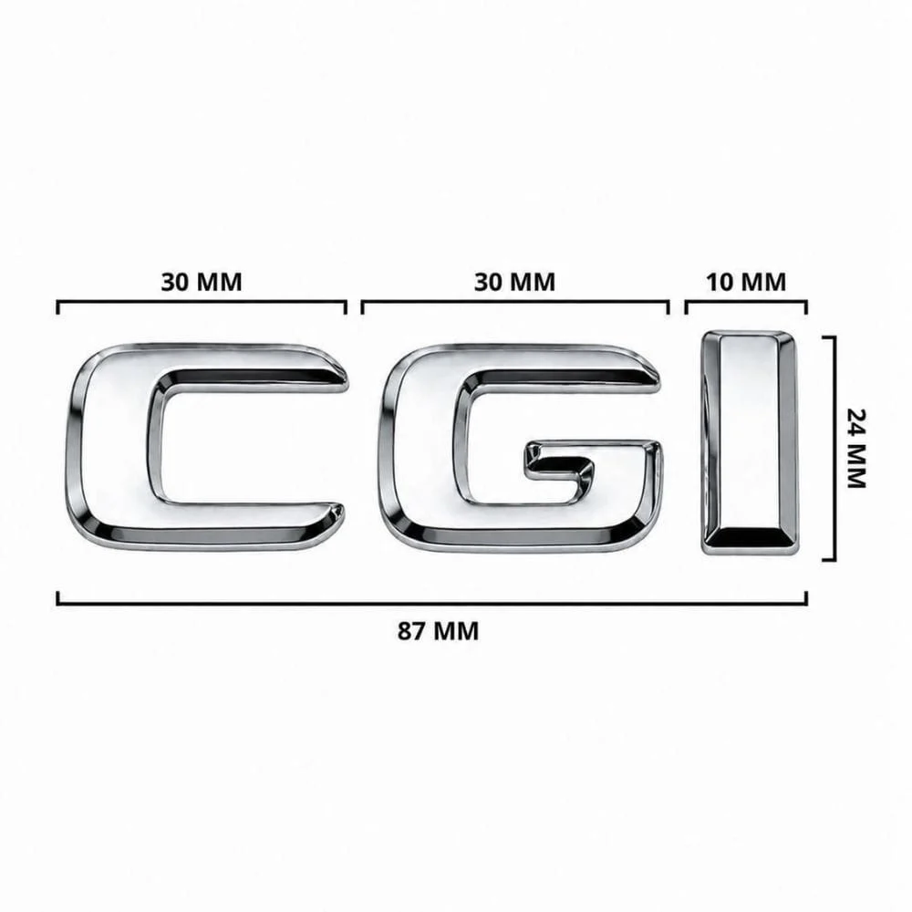 Insignia CGI cromada para maletero de Mercedes Benz