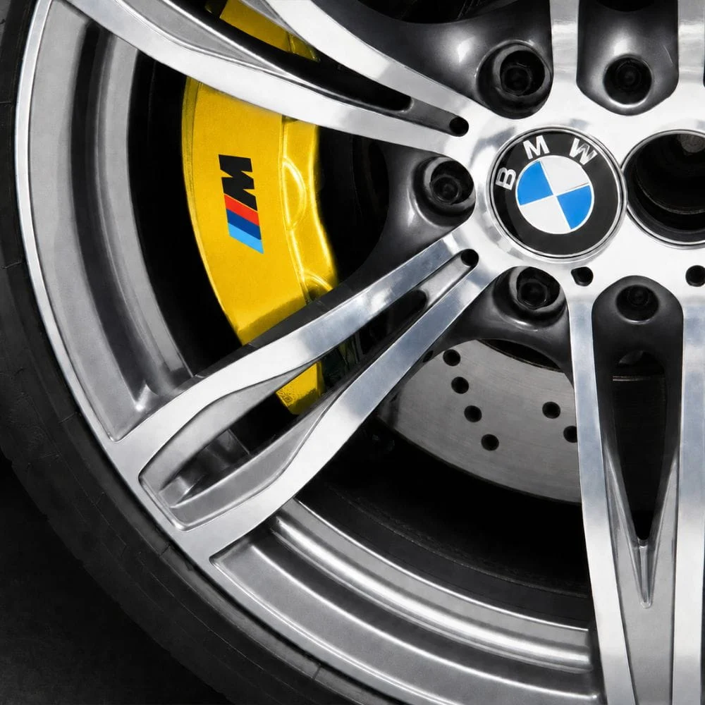 Vinilo adhesivo con logo M de BMW, bandera tricolor M y M negra