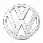 Emblema Volkswagen plateado para portón trasero con pestañas compatible con Golf V, EOS, Passat B6