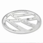 Emblema Volkswagen plateado para portón trasero con pestañas compatible con Golf V, EOS, Passat B6
