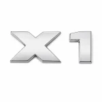 Emblema X1 cromado para portón trasero de BMW estilo M Lite