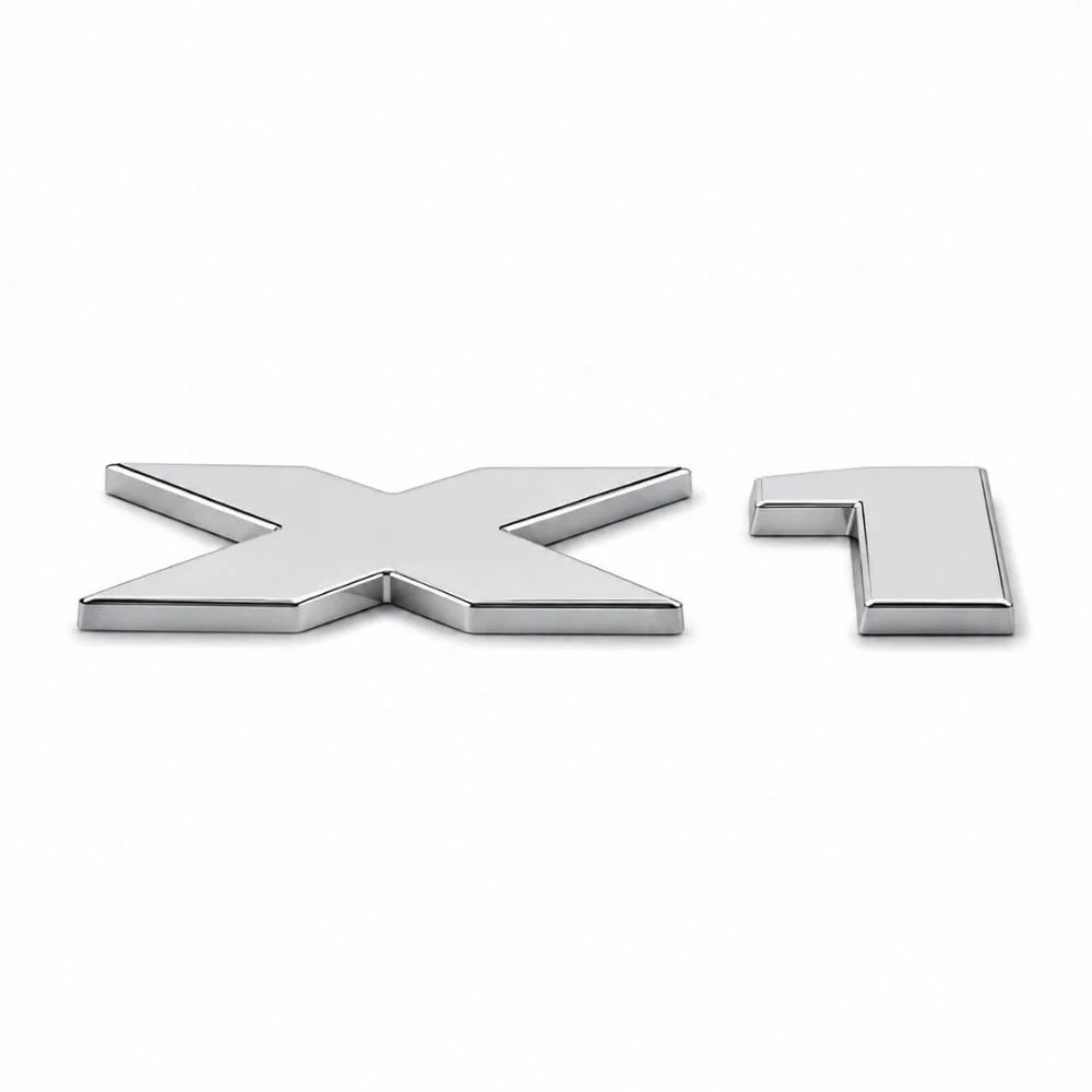 Emblema X1 cromado para portón trasero de BMW estilo M Lite