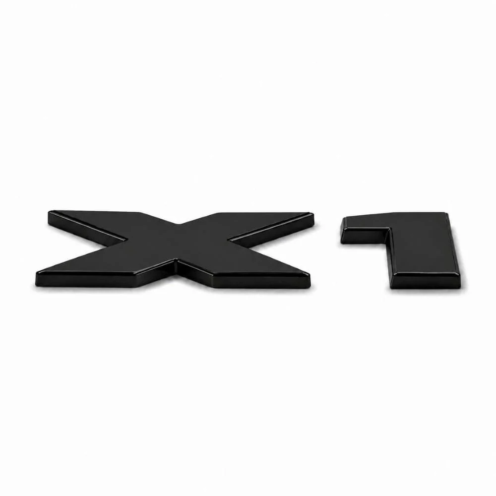 Emblema X1 negro para portón trasero de BMW estilo M Lite