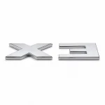 Emblema X3 cromado para portón trasero de BMW estilo M Lite