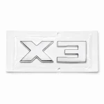 Emblema X3 cromado para portón trasero de BMW estilo M Lite