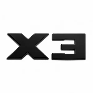 Emblema X3 negro para portón trasero de BMW estilo M Lite