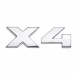 Emblema X4 cromado para portón trasero de BMW estilo M Lite