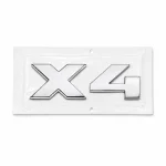Emblema X4 cromado para portón trasero de BMW estilo M Lite