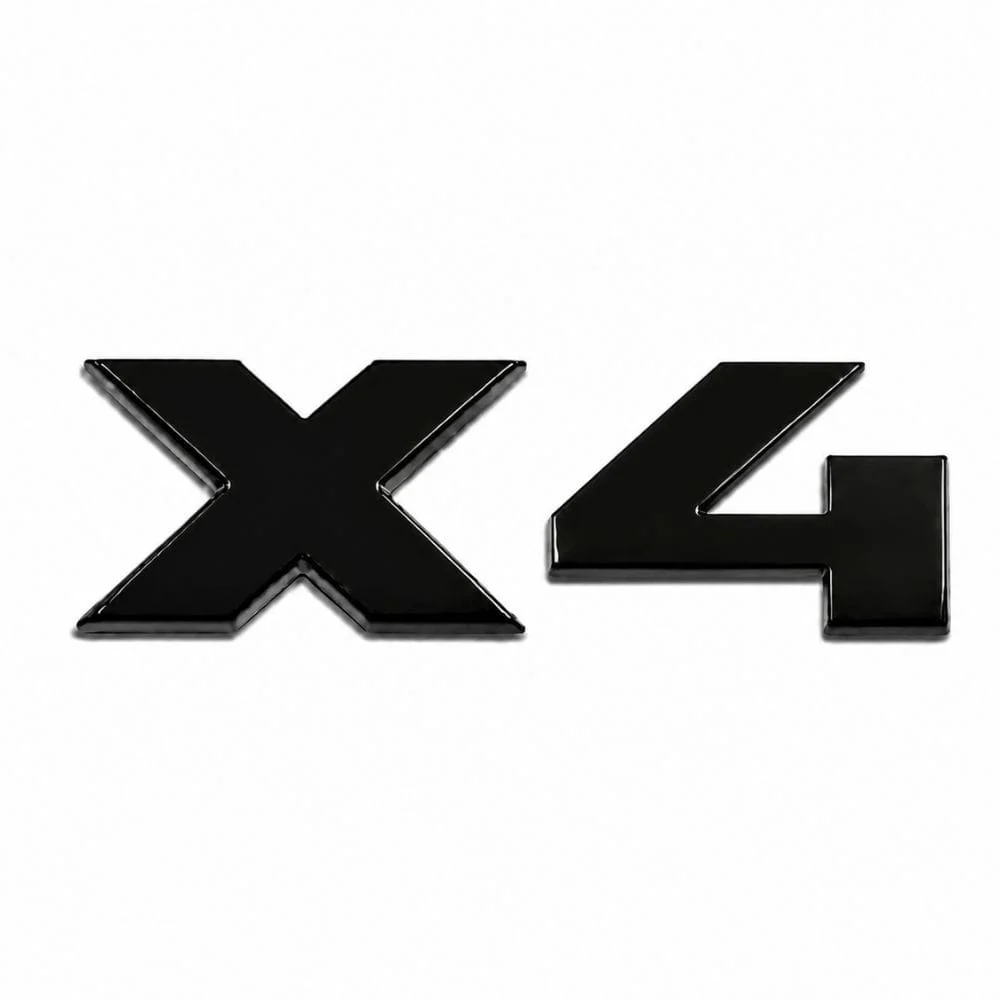 Emblema X4 negro brillo para portón trasero de BMW estilo M Lite