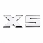 Emblema X5 cromado para portón trasero de BMW estilo M Lite