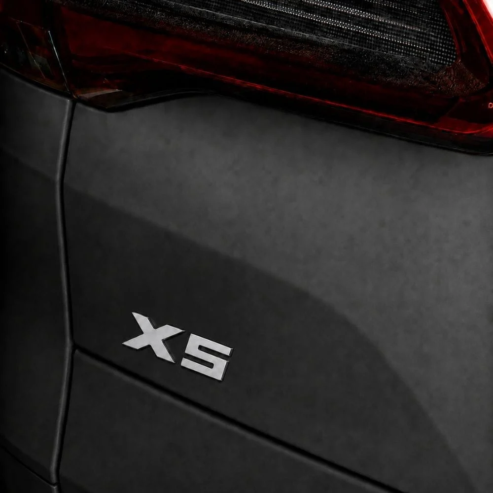 Emblema X5 cromado para portón trasero de BMW estilo M Lite
