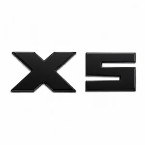 Emblema X5 negro para portón trasero de BMW estilo M Lite