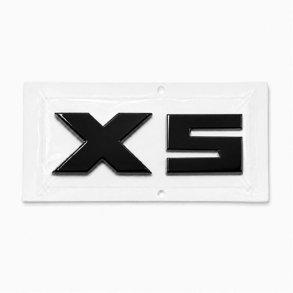 Emblema X5 negro para portón trasero de BMW estilo M Lite