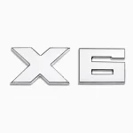 Emblema X6 cromado para portón trasero de BMW estilo M Lite