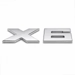 Emblema X6 cromado para portón trasero de BMW estilo M Lite