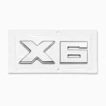 Emblema X6 cromado para portón trasero de BMW estilo M Lite