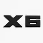 Emblema X6 negro para portón trasero de BMW estilo M Lite