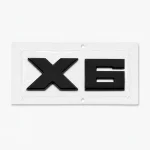 Emblema X6 negro para portón trasero de BMW estilo M Lite