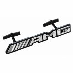 Emblema AMG cromado con tornillos para parrilla tipo rejilla de Mercedes Benz