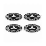 Adhesivos Mercedes con diseño de laurel negro de 60 mm para llantas Mercedes Benz